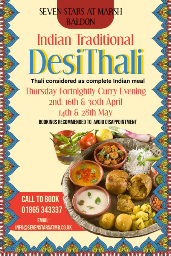 Indian Desi Thali